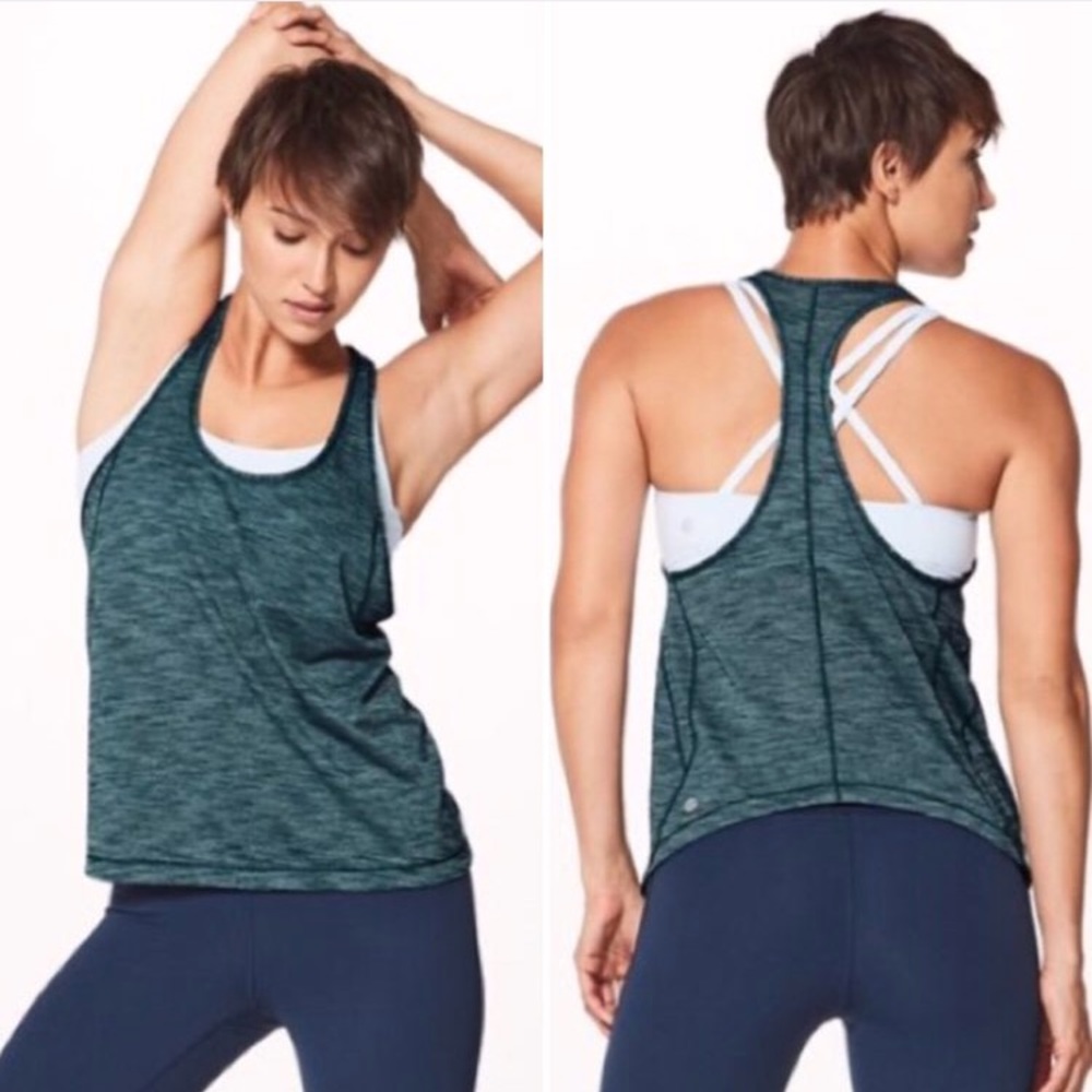 EUC Lululemon train times tank